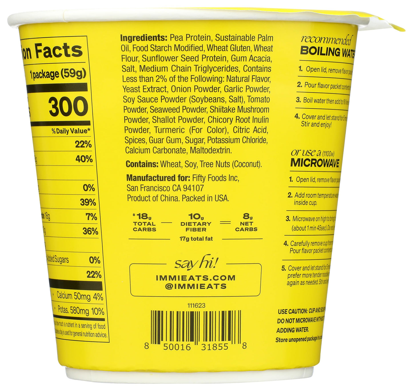 Immi Noodle Cup Creamy Chickn 2 Oz