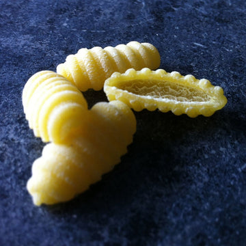 Sfoglini-Saffron Malloreddus-Made with Traditional Techniques & Wholesome Organic Grain and Safron for a Bright Color-16oz Box