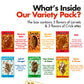 Jerky-n-Spice Edible Bugs 6-Pack, Flavored Larvae Snacks, Mixed Multi-Pack
