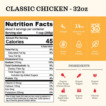 Kettle And Fire Broth Chicken Bone 32 Oz