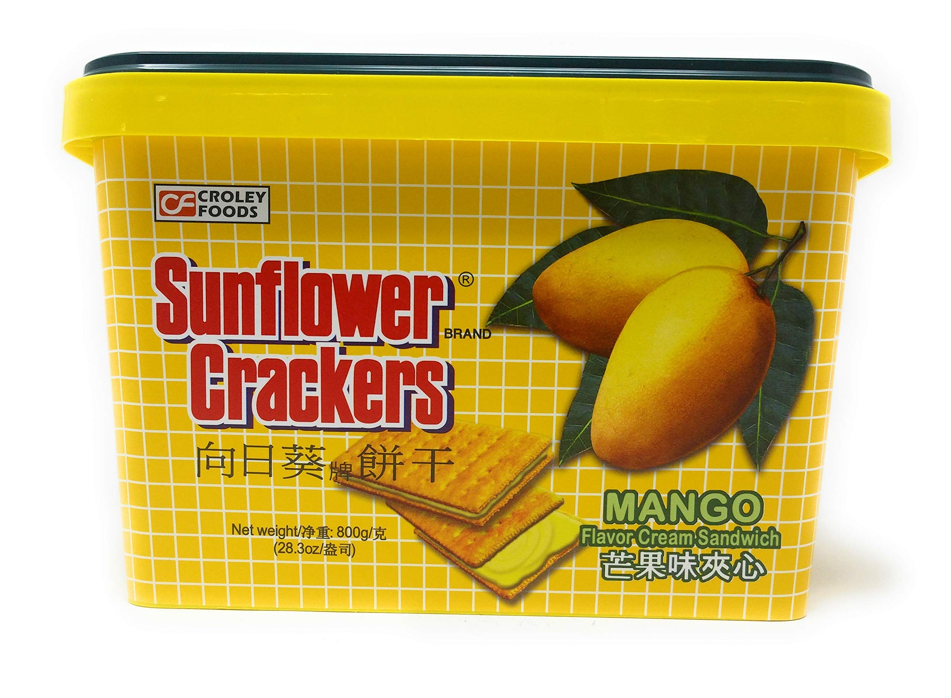 Croley Foods Sunflower Crackers Mango Flavor Cream Sandwhich 28.3Oz 800G