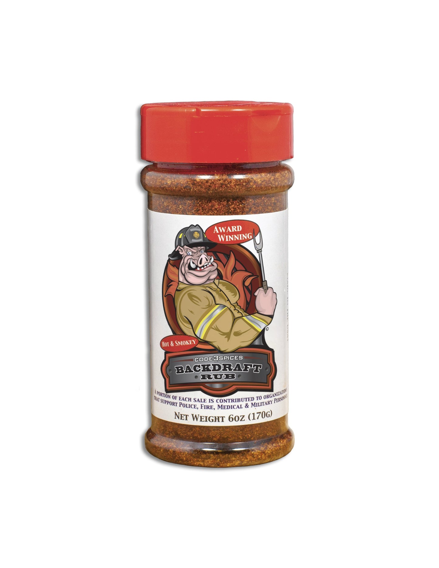 CODE 3 SPICES Backdraft Rub, 6 OZ