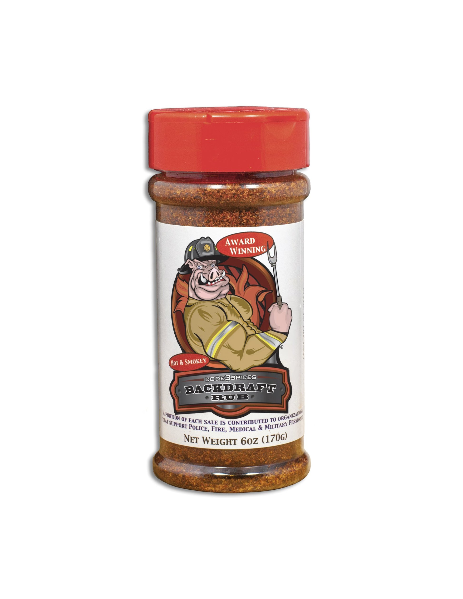 CODE 3 SPICES Backdraft Rub, 6 OZ