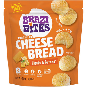 Brazi Bites Brazilian Cheese Bread, Original, 11.5 oz (Frozen)