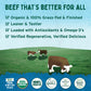 Verde Farms, Ground Beef 80% Lean/20% Fat, Organic, Grass-Fed, 1 lb
