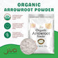 Jiva Organics Organic Arrowroot Flour (Powder) 2 Pound Bag - Raw, Non-GMO
