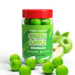 Gumballs In Jar - 1 Inch Large Gumballs - Apple Bubble Gum Green Gumballs - Kids Chewing Gum - Gumballs For Kids 9 Oz