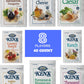 40 Count | Salad Dressing Packets | 8 Flavors: Balsamic Vinaigrette, Blue Cheese, Caesar, Country French, Ranch, Golden Italian,