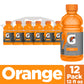 Gatorade Thirst Quencher, Orange, 12 Fl Oz Bottles, 12 Pack, Model 541911
