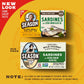 Season Sardines in Extra Virgin Olive Oil - Wild Caught, 22g of Protein, Keto Snacks, More Omega 3 s Than Tuna, Kosher, High in