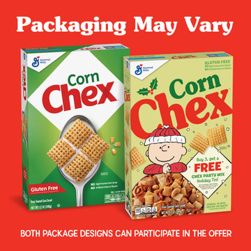 Corn Chex Gluten Free Breakfast Cereal, Homemade Chex Mix Ingredient, 12 Oz