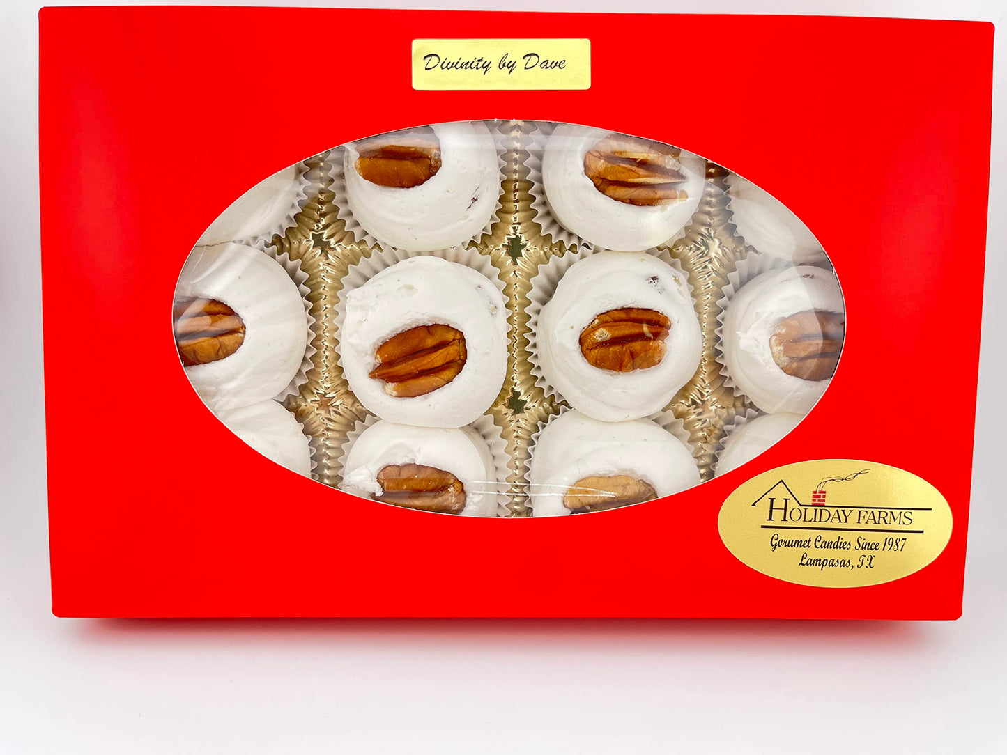 12 Piece Divinity Gift Box (With Pecans) Old Fashioned Divinity, Just Like Home Made