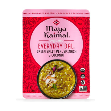MAYA KAIMAL Organic Green Split Peas, Spinach & Coconut Everyday Dal, 10 OZ