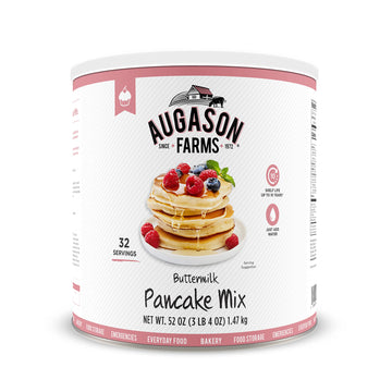 Augason Farms Buttermilk Pancake & Waffle Mix Can, Emergency Food Supply, Everyday Meals, 33 Servings