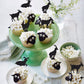 Gyufise 24Pcs Goat Cupcake Toppers Black Glitter Sheep Cupcake Picks Animal Goat Cake Decorations For Baby Shower Kids Birthday