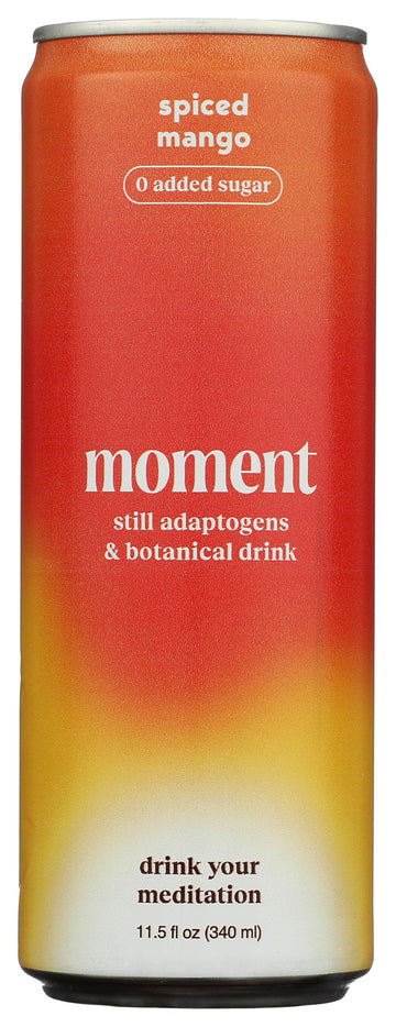 Moment Still Botanical Water  Spiced Mango  No Added Sugar  Energy Blend Free  11.5 Fluid Ounce (Pack Of 12)