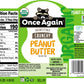 Once Again Organic Crunchy Peanut Butter, 9Lb Bucket (Same As 9 Jars) - Lightly Salted, Unsweetened - Usda Organic, Gluten Free