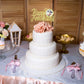 Sumerk Gold Glitter Anniversary Cake Topper - 13 PCS, Medium, Wood, Happy Anniversary Decorations