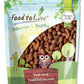Food To Live Food To Live Dry Roasted California Almonds, 2 Pounds Oven Roasted Whole Nuts, Unsalted, No Oil Added, Vegan, Kosher. Good Source Of Protein And Vitamin E. Great Keto-Friendly Snack