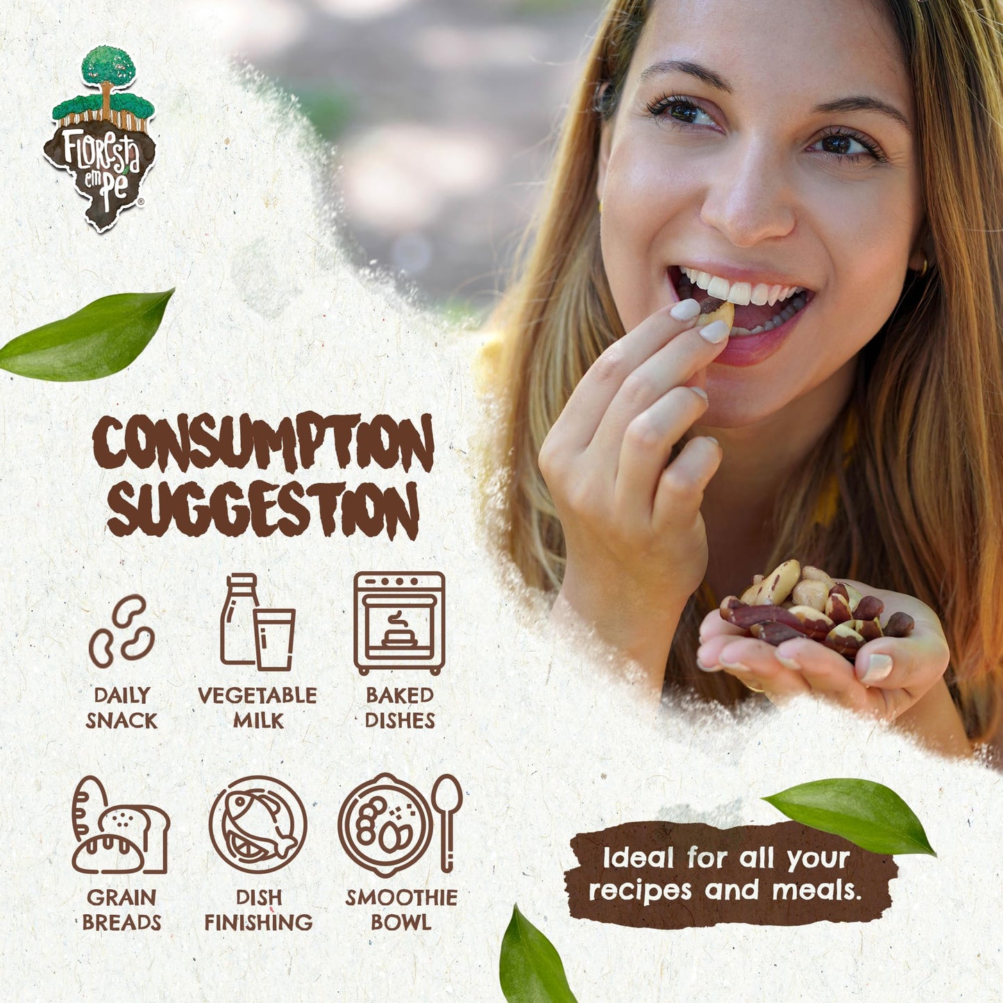 Snack The True Organic Brazil Nuts 15 Oz – Raw And Unsalted – Kosher – Healthy-Rich In Vegetable Protein – Harvested In Large Online Retailer Rainforest – Fresh, Vegan And Gluten Free – Forest Up