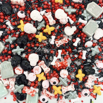 Halloween Sprinkles I 3.5Oz I Orange And Black Sprinkles I Eye, Bone Sprinkles I Cake Cupcake Toppers Cookie Dessert Sprinkles D