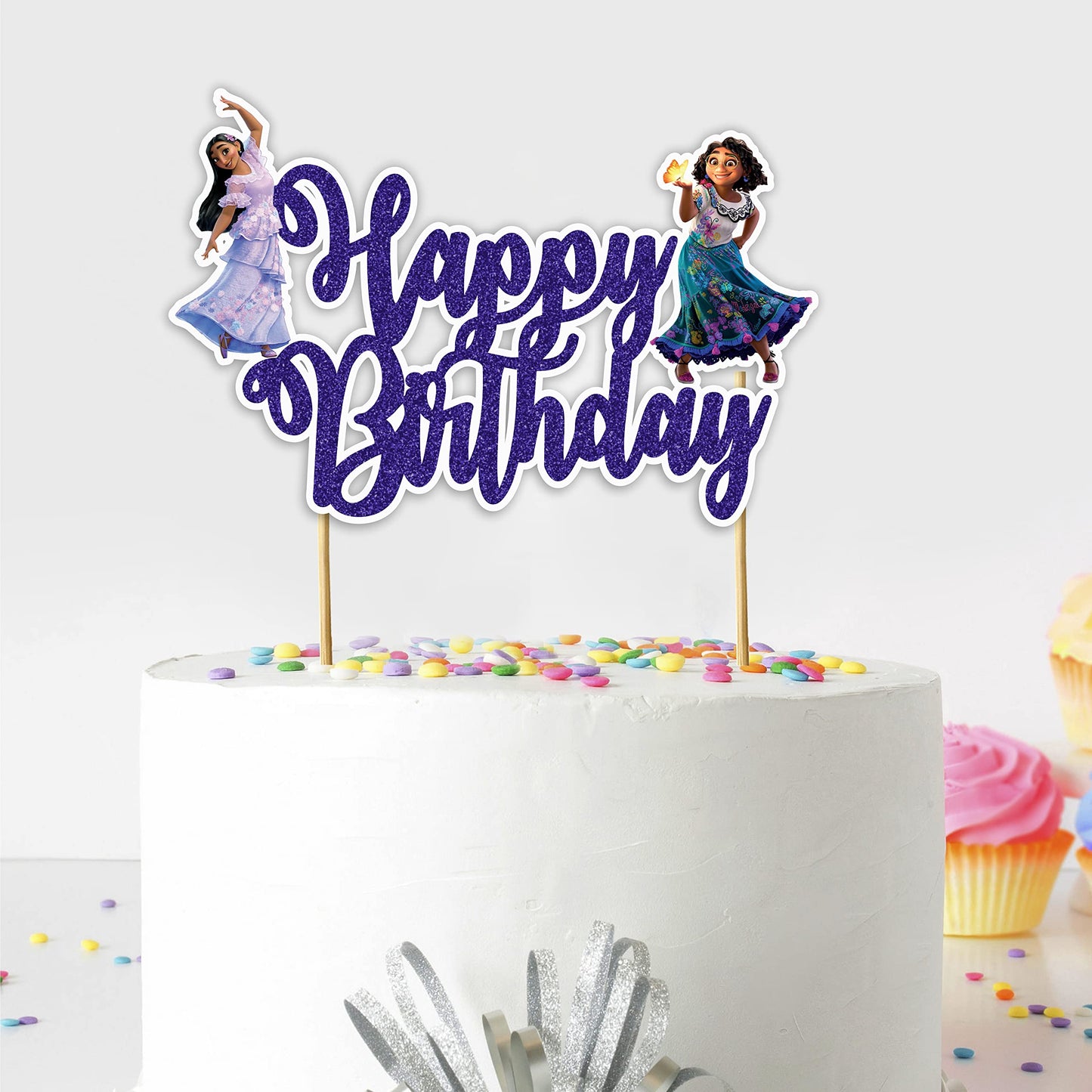 Encato Happy Birthday Cake Topper
