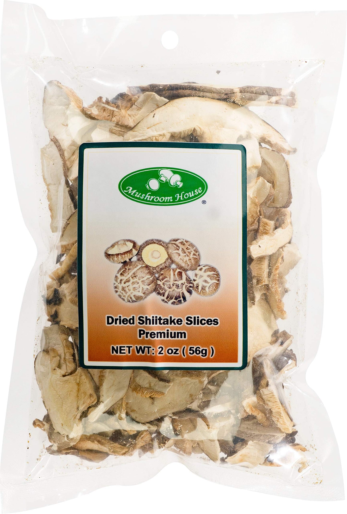 Mushroom House (MUSI1) Mushroom House Dried Shiitake Mushroom Slices, 2 Oz