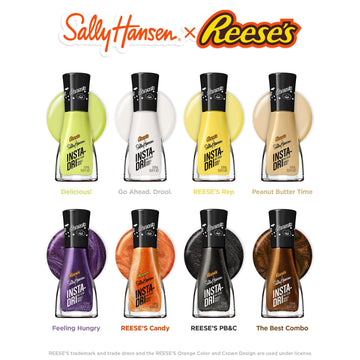 Sally Hansen Insta-Dri, Peanut Butter Time, Nail Polish Quick Dry, One-Coat Application, Doesn'T Chip, Long-Lasting, Perfect For