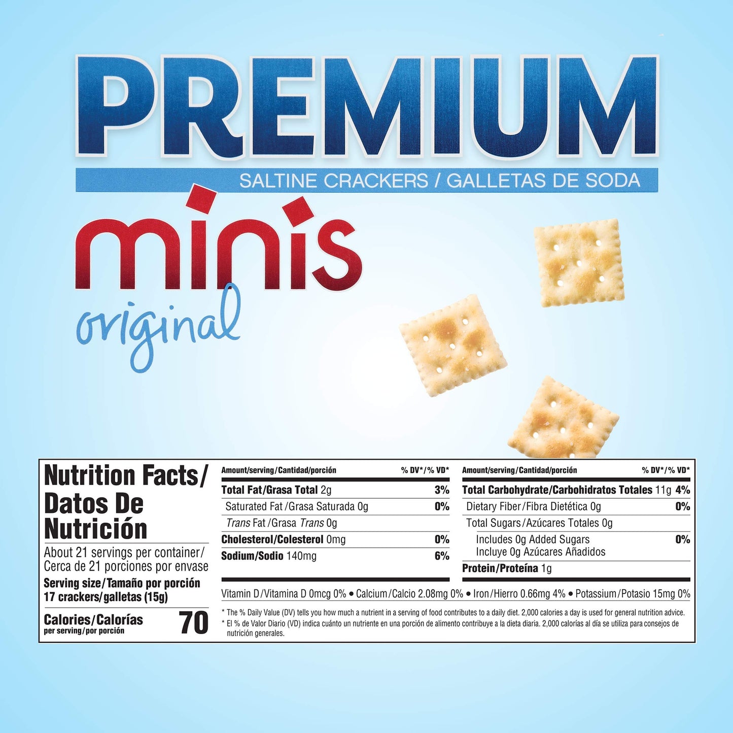 Oreo Premium Original Mini Saltine  ers, 11 oz, Pack of 1
