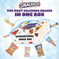 SnackRush International Snack Box | 34+ Unique Snacks | Mega Size | White/Multicolor