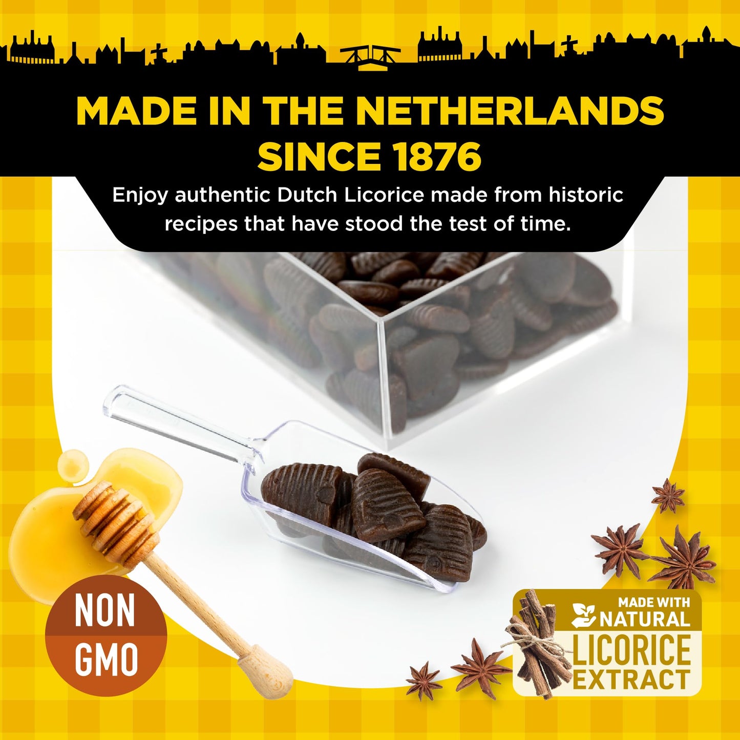 Gustaf'S Dutch Beehive Honey Licorice - 5.29 Oz Bag
