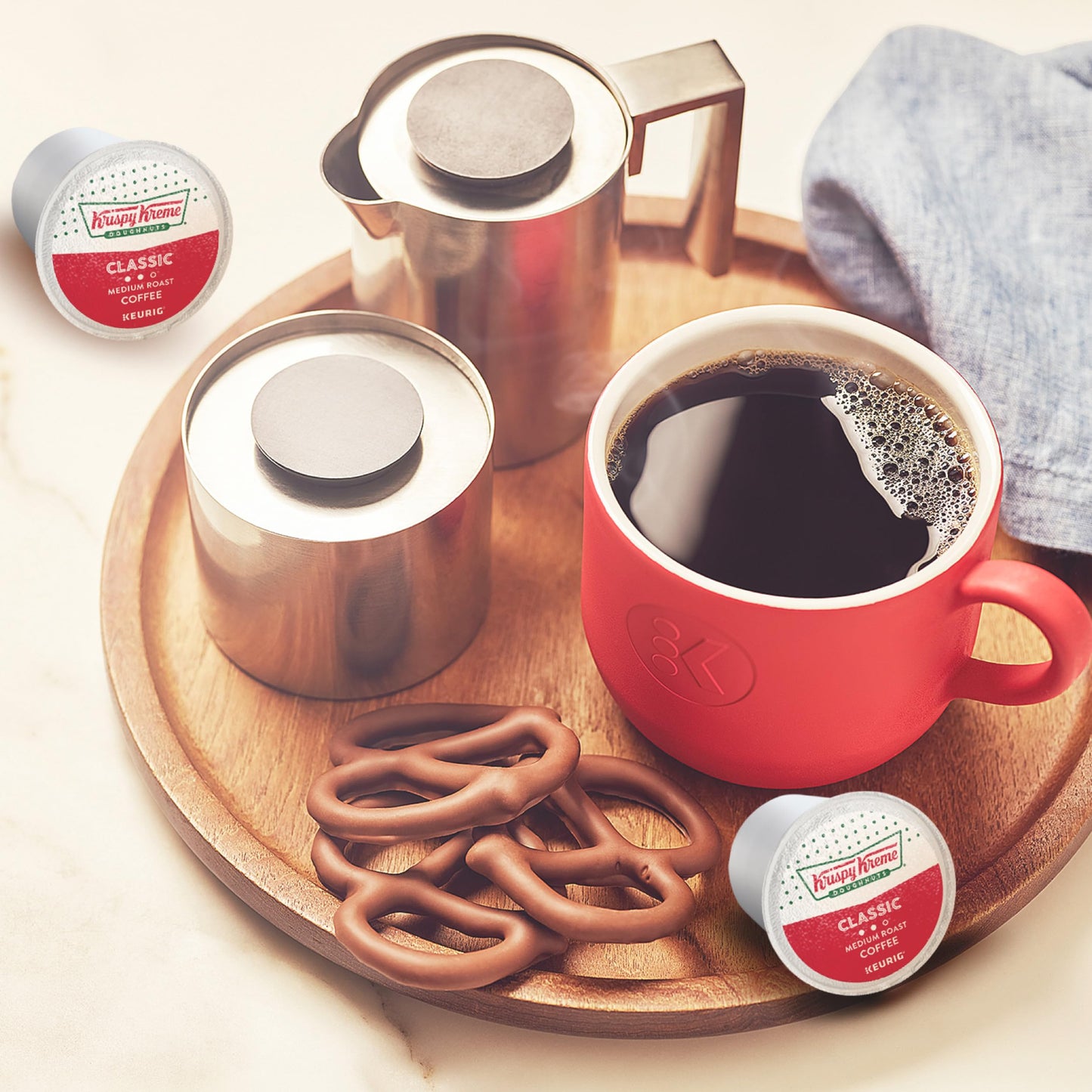 Krispy Kreme Classic, Single-Serve Keurig K-Cup Pods, Medium Roast Coffee, 12 Count (Pack Of 6)