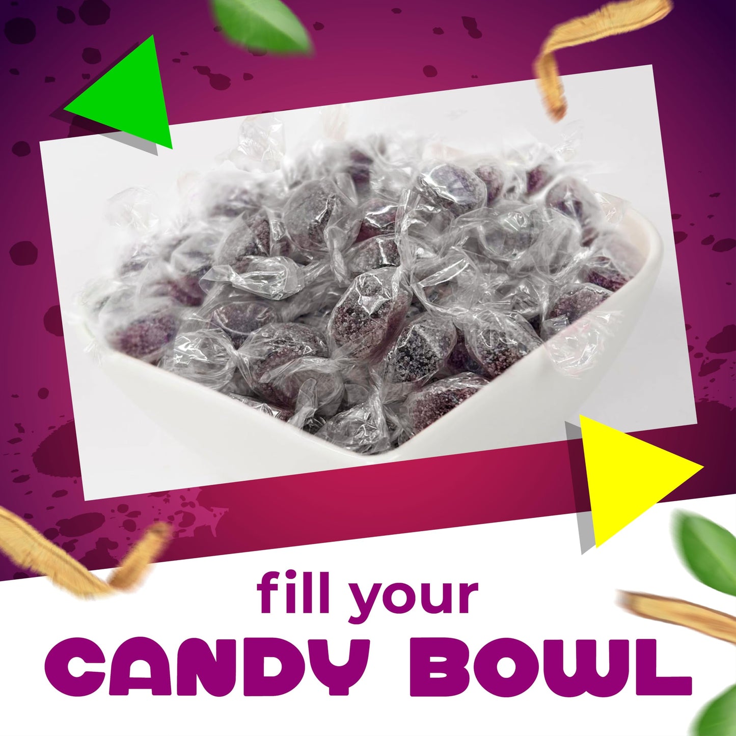 Bonelle Sugar-Free Licorice Jelly Candy (1 Pound Bag - Approx. 110 Count)