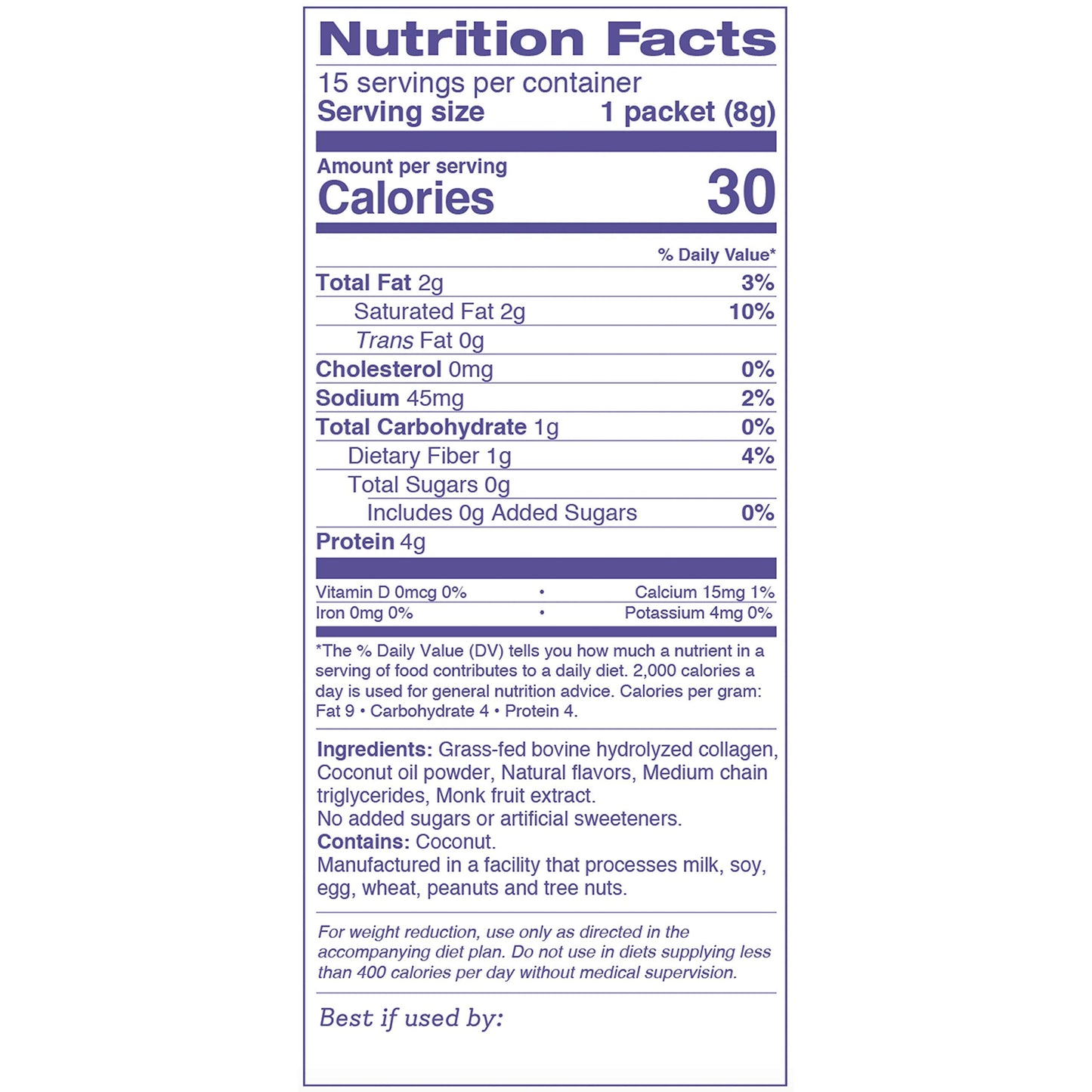 Dr. Kellyann Keto Coffee Creamer - Dairy Free, Sugar Free, Gluten Free, Low Carb - 0.41 Ounce (Pack of 15) - Vanilla with Coconut Oil