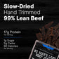 NO MANS LAND BEEF JERKY - Low Calorie High Protein Snack - Black Pepper Flavor - 3 Ounce Pack