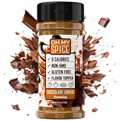 Chocolate Powder Ice Cream Topping - Gluten Free Cocoa Powder for Coffee, Pudding, Fruit, Dessert & Pancake Mix - Low Carb, Calo