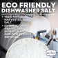 Dishwasher Salt, Natural Water Softener, Food Grade Coarse Sea Salt Compatible with Miele, Thermador, Whirlpool, & Bosch Dishwas