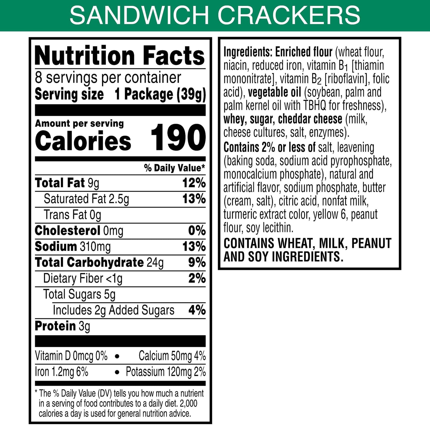 Keebler Sandwich Crackers, Lunch Snacks, Club and Cheddar (12 Trays, 96 Packs)