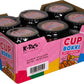 CupBokki Korean Tteokbokki Rice Cakes, Spicy Carbonara Flavor, 6 Pack - Authentic Korean Rice Cake Jjajang from the Korean Bros
