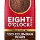 Eight O'Clock Coffee 100% Colombian Peaks, 30 Ounce (Pack Of 1) Medium Roast Ground Coffee, Rich, Winey & Full Bodied