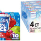 Capri Sun 100% Juice Fruit Punch Naturally Flavored Kids Juice Blend (40 ct Pack, 4 Boxes of 10 Pouches) (Pack of 2)