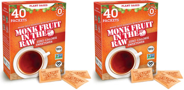 MONK FRUIT IN THE RAW, Natural Monk Fruit Sweetener w/Erythritol, Sugar-Free, Keto, Gluten Free, Zero Calorie, Low Carb, Vegan S