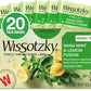 Wissotzky Nana Mint & Lemon Fusion Tea, Caffeine Free, 20 Tea Bags, 1.55 Ounce