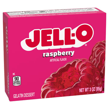 Jell-O Gelatin Dessert, Raspberry, 3-Ounce Boxes, Pack of 24, Model 4300020072