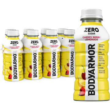 BODYARMOR ZERO Sugar Cherry Berry Lemonade, Sugar Free Sports Drink - Low-Calorie Hydration - Natural Flavors with Potassium Pac