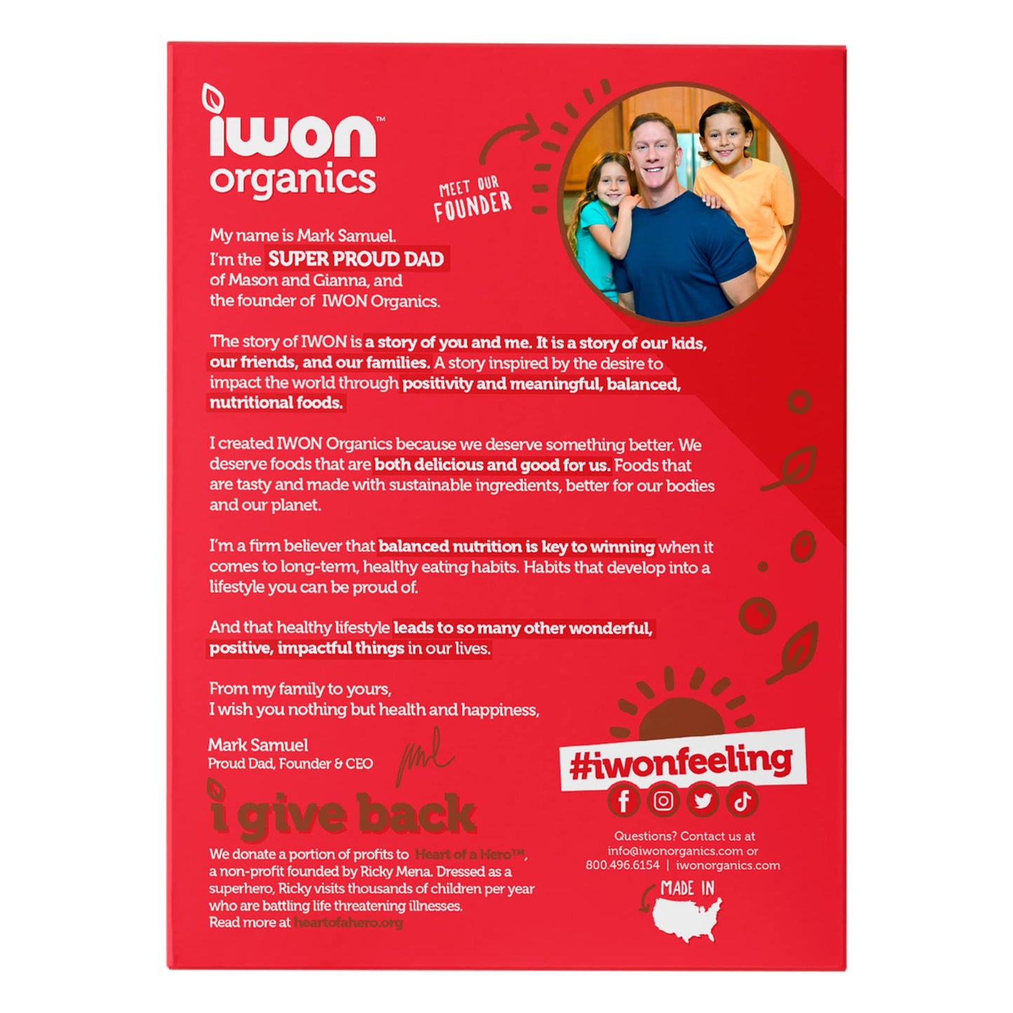 Iwon Organics Protein Crunchies - Plant-Based Protein Low Sugar Gluten & Dairy Free Non-Gmo Organic Breakfast Cereal - Chocolate