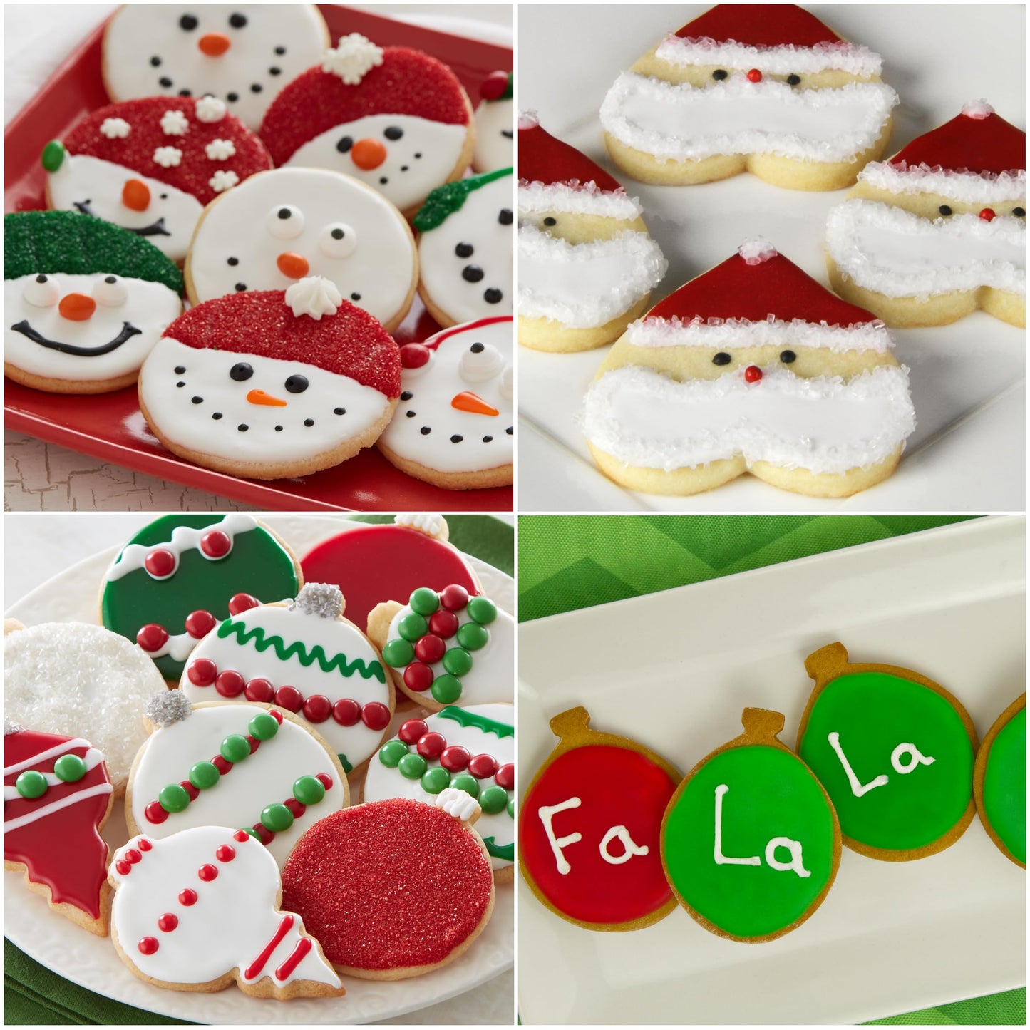 Cake Mate Cookie Icing Bundle – Red, White, Green Decorating Icing for Cakes and Cookies – 21 Ounces Total