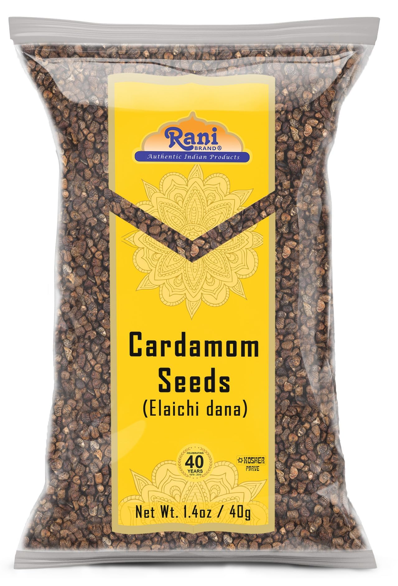 Rani Cardamom (Elachi) Decorticated Seeds Indian Spice 1.4oz (40g) ~ All Natural | Vegan | Gluten Friendly | NON-GMO | Kosher | 