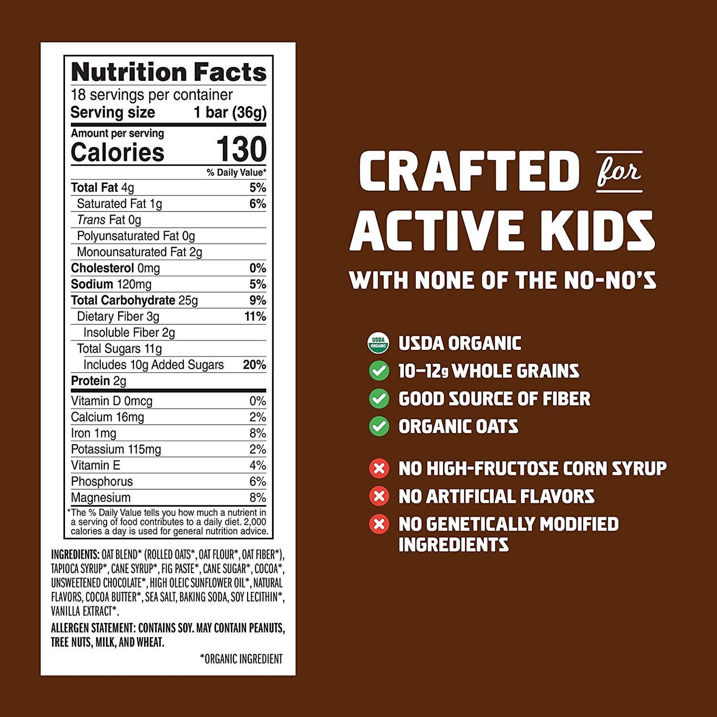 Clif Kid Organic Z Bar, Variety, 1.27 Ounce, 36 Count
