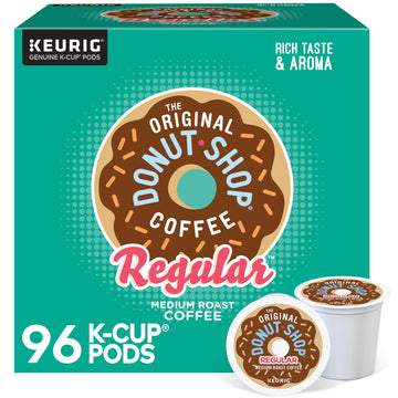 The Original Donut Shop Regular Keurig Single-Serve K-Cup Pods, Medium Roast Coffee, 96 Count (4 Packs Of 24)